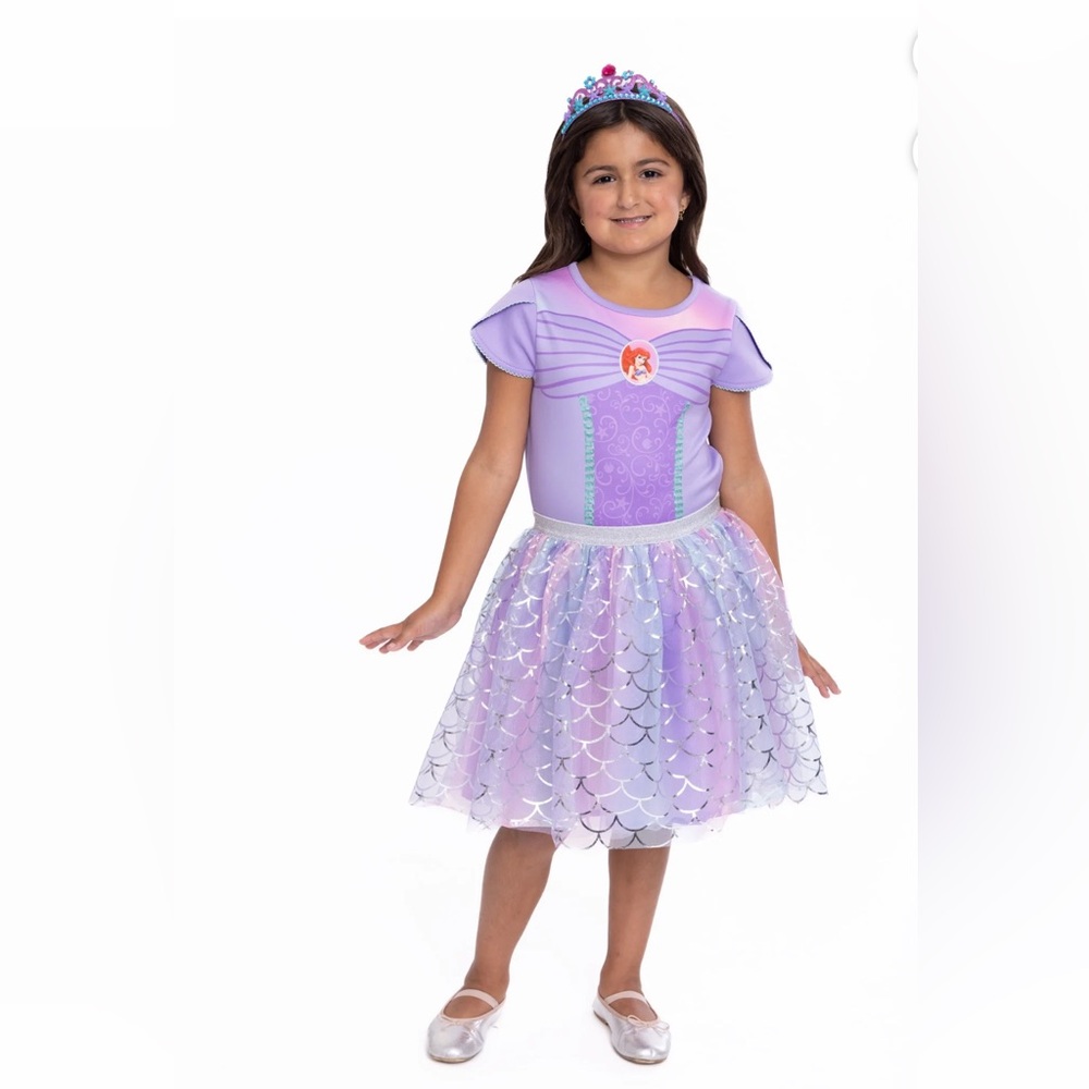Disney Princess Girls The Little Mermaid Cosplay Dress, Sizes 7/8 and 10/12